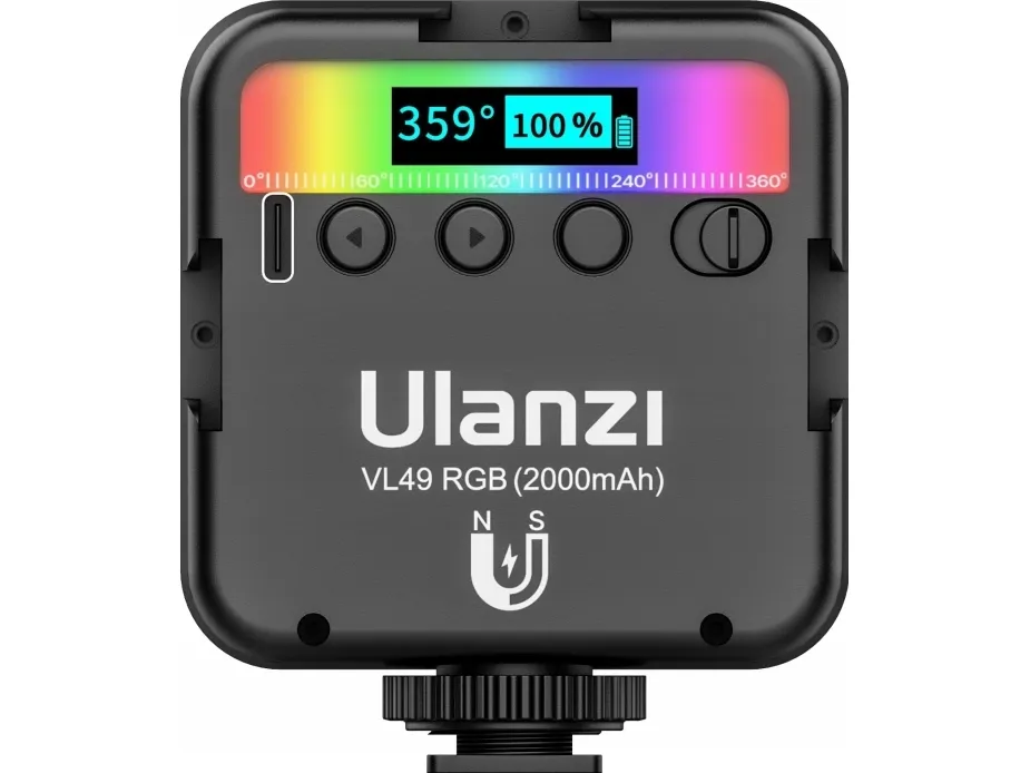 Ulanzi VL49 RGB (2000mAh) Mini LED Video Light