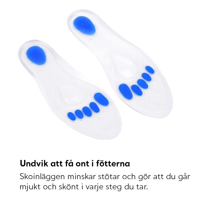 Scandifoot Skoinlägg mjuk gel, 25,5 cm.
