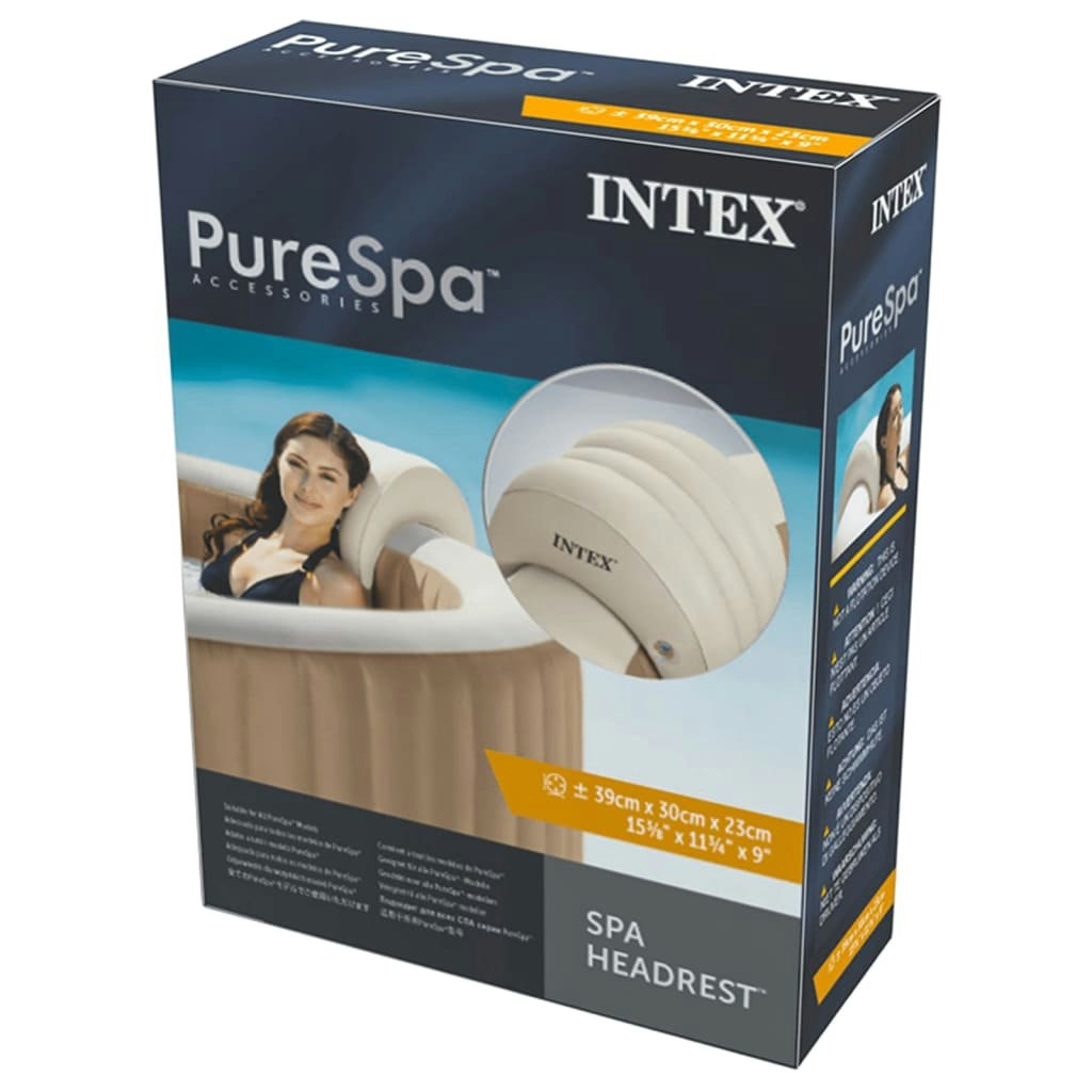 Intex Uppblåsbar nackkudde till spabad 39x30x23 cm