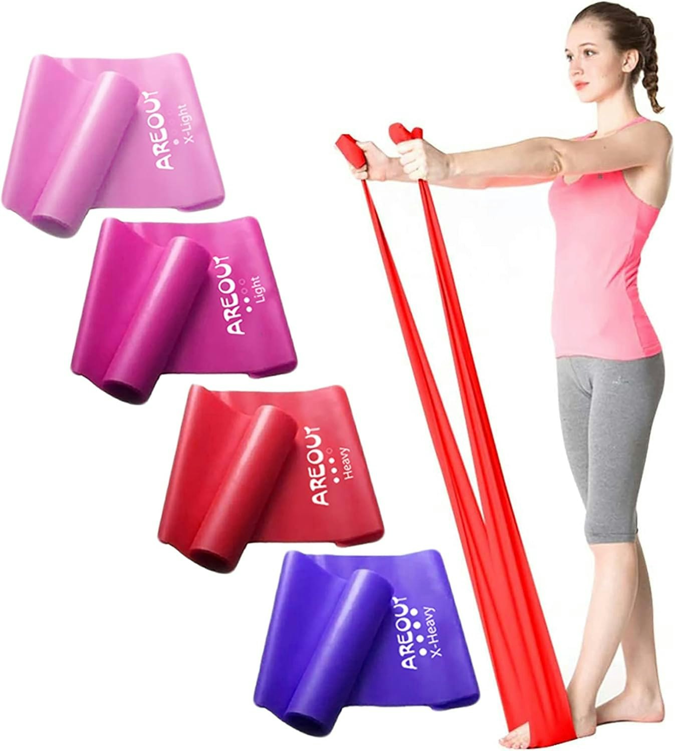 AREOUT Träningsband 4-pack