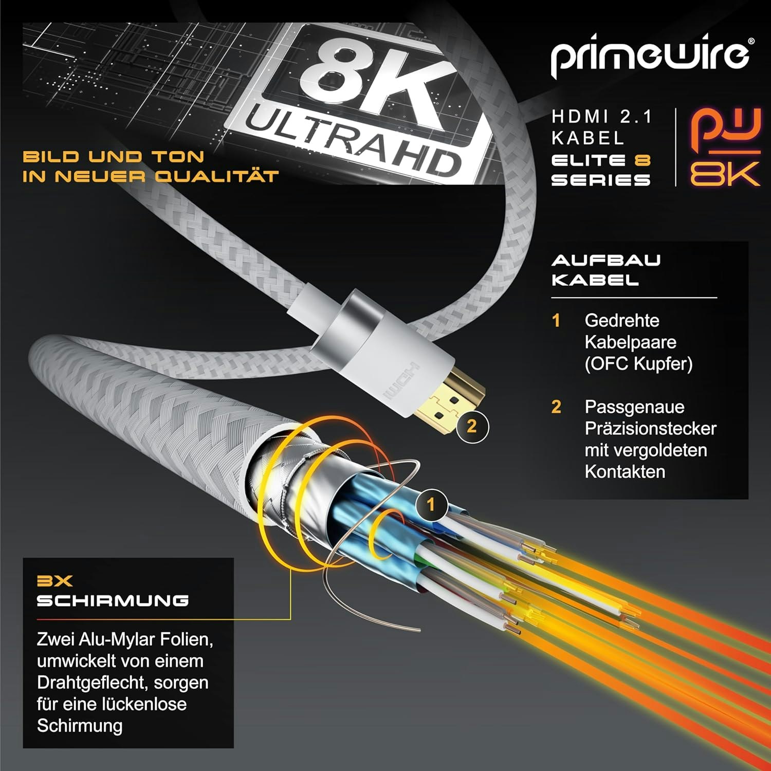 Primewire CSL - HDMI Cable 2.1 - 8K, 3 m.