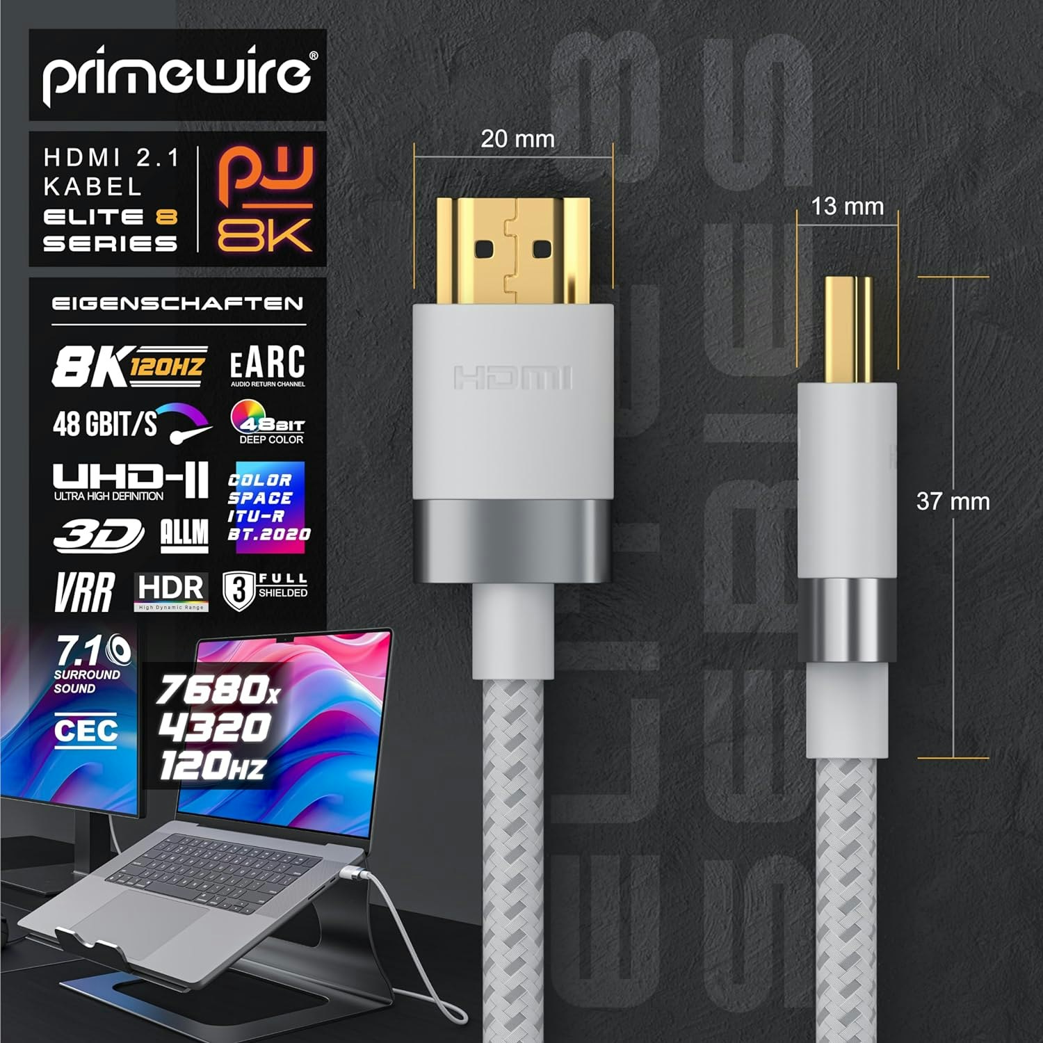 Primewire CSL - HDMI Cable 2.1 - 8K, 3 m.