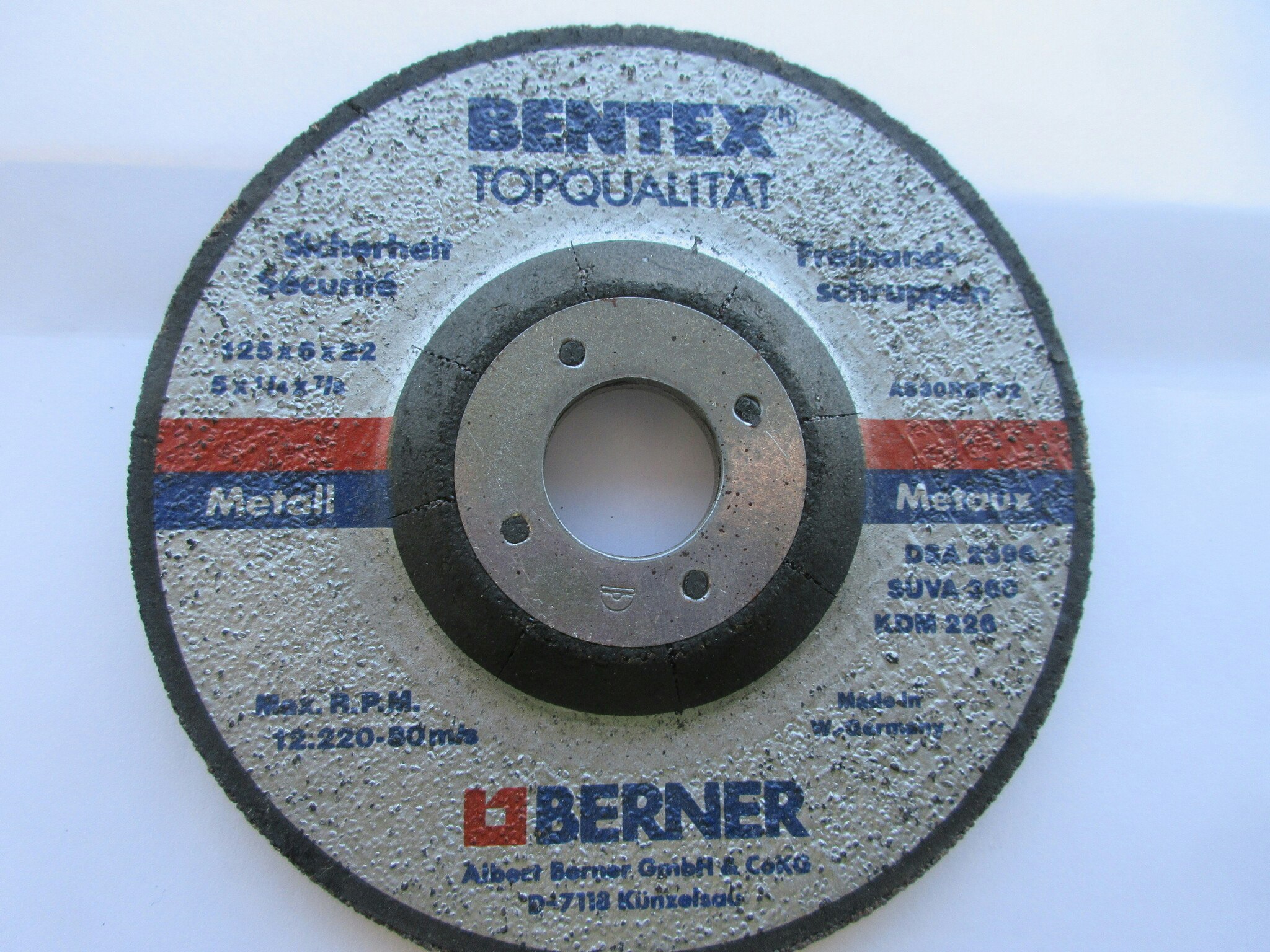 Berner Bentex Metall 125x6x22 mm