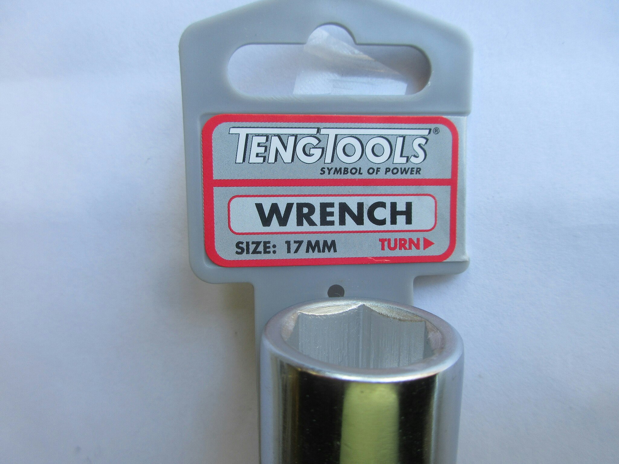 Hylsnyckel dubbel 17 mm. Teng Tools.