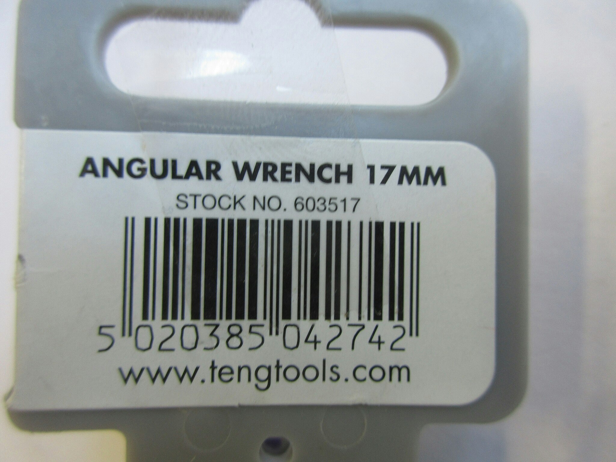 Hylsnyckel dubbel 17 mm. Teng Tools.