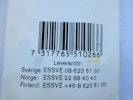 ESSVE Skarvjärn FZB155x25x2,5 mm. 2 st.