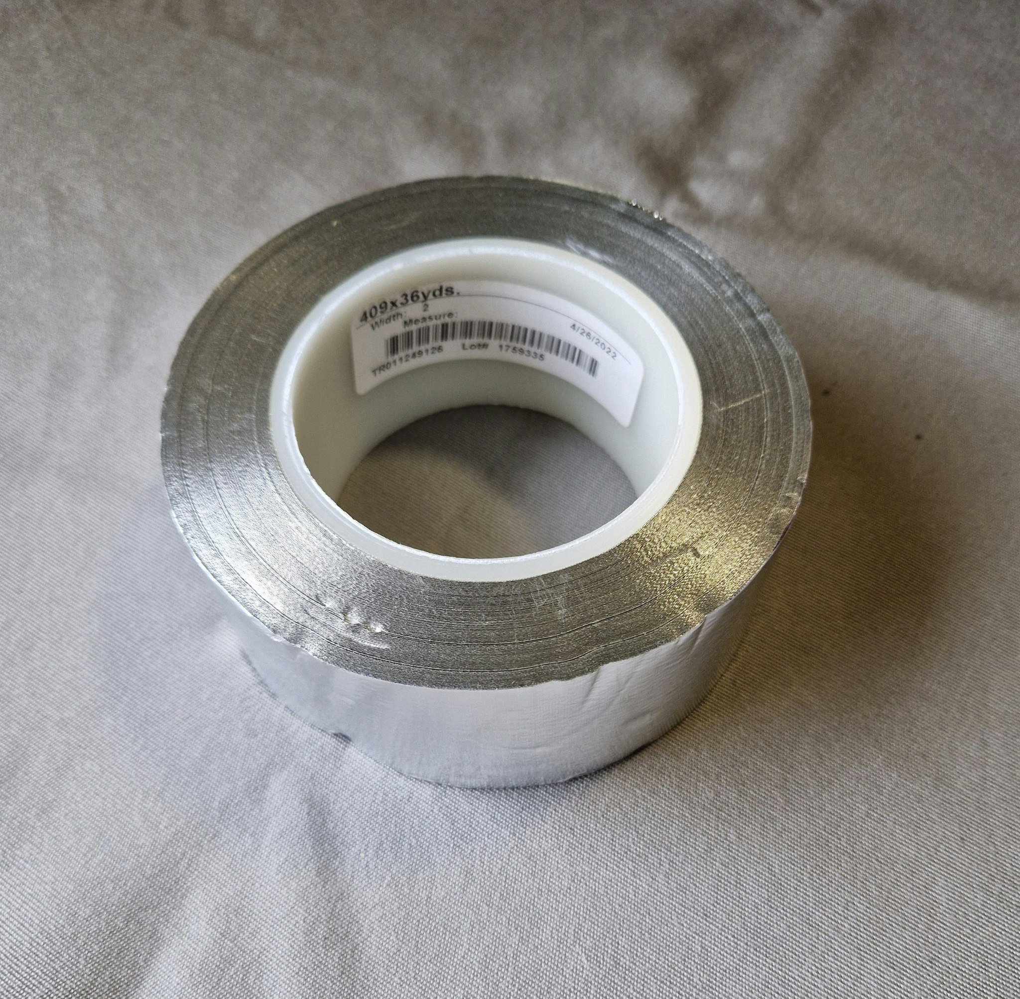 Aluminiumtejp - 50 mm bred, 30 m lång