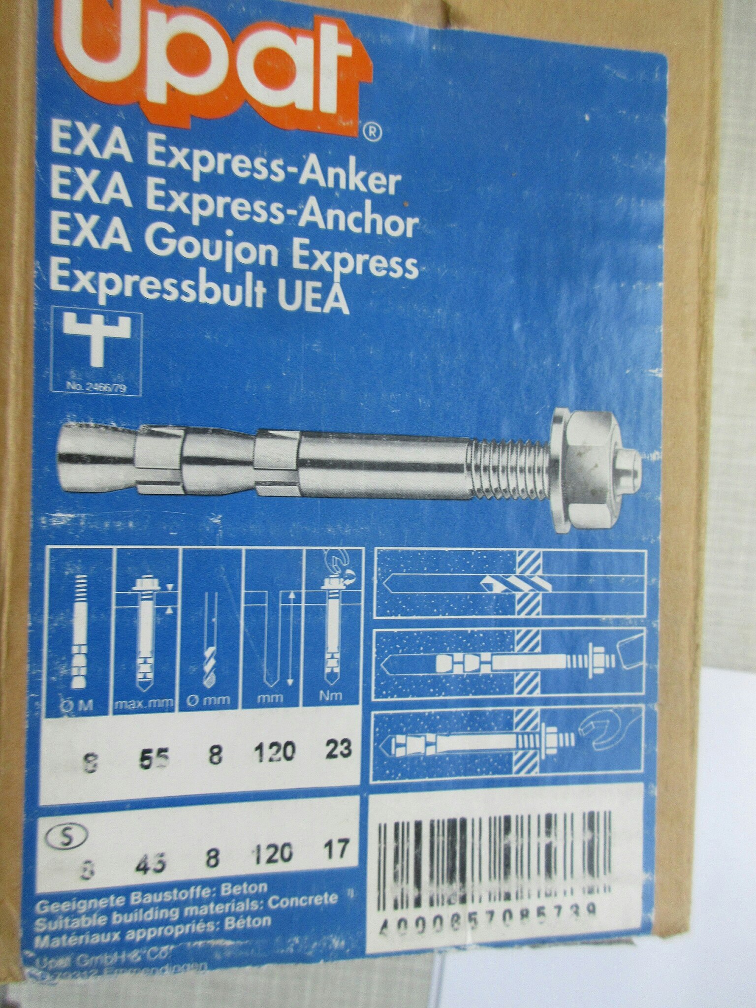 Upat EXA 8/55 FVZ Expressbult UEA 8x122 FZV