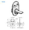ASSA Kopplingsbricka Fix 4058, 55mm