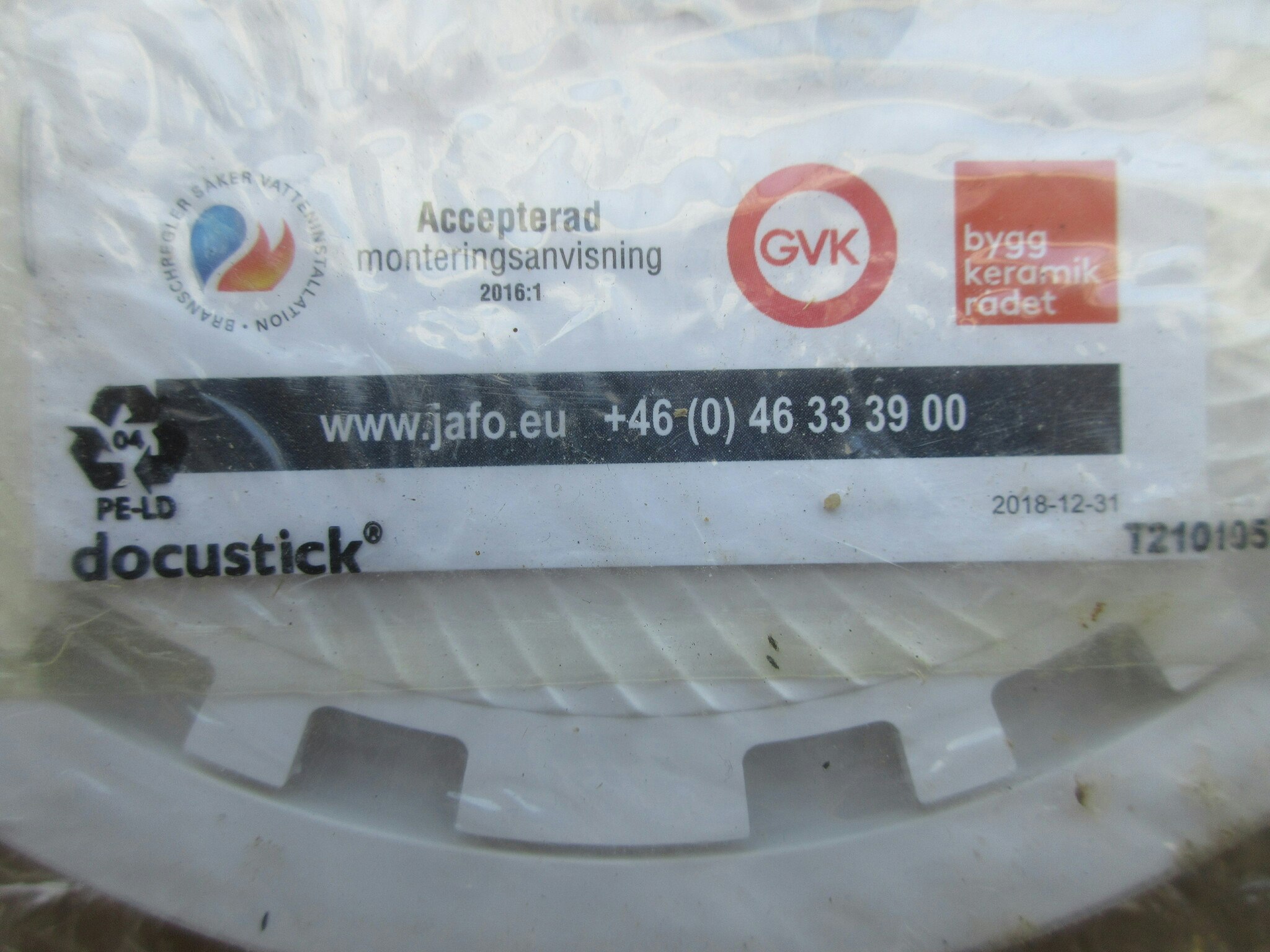 JAFO Golvbrunnssil, klämring, o-ring, skruv.