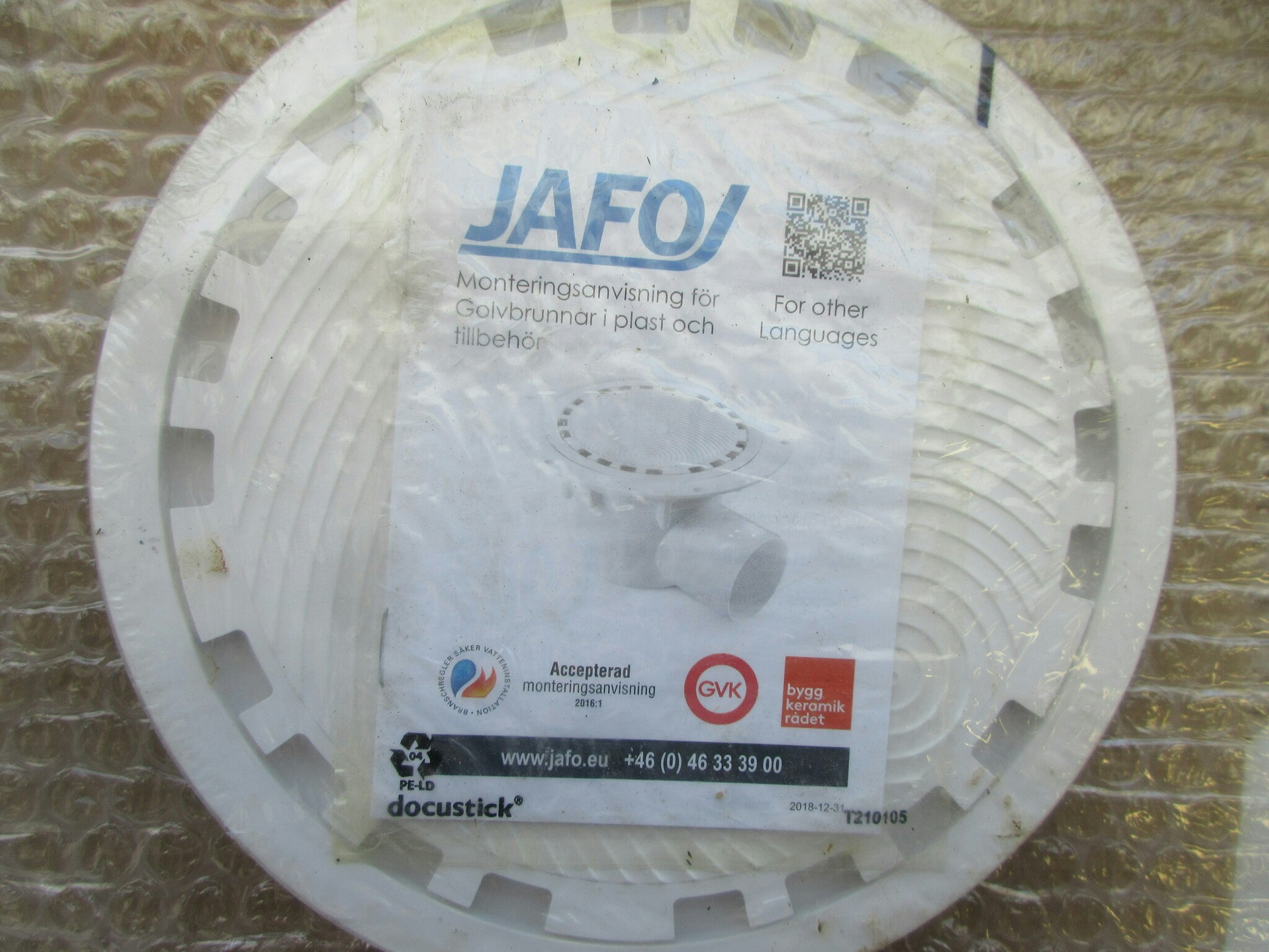 JAFO Golvbrunnssil, klämring, o-ring, skruv.