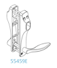 Cylinderbehör 55459E S4 Assa Abloy Mattkrom