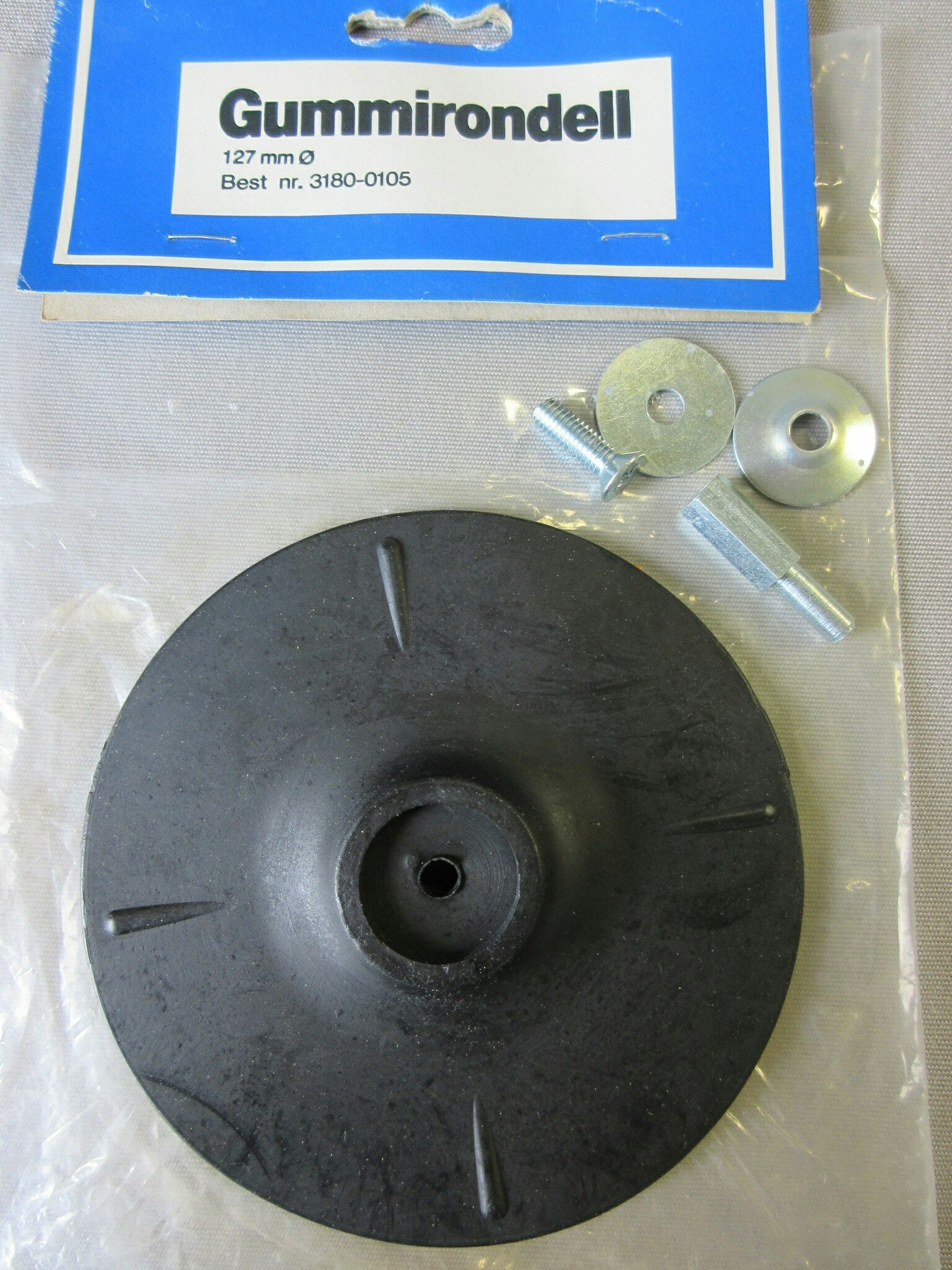 Gummirondell 127 mm