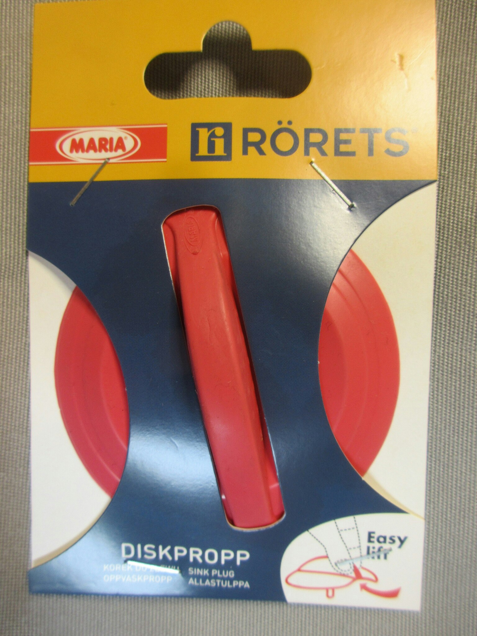 Rörets Diskpropp Plan Sil, Röd