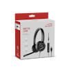 METIS USB Stereo Headset, 3.5mm Jack with USB Soundcard, black