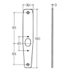 Assa Abloy Underläggsbricka Fix 4285 Blankkrom