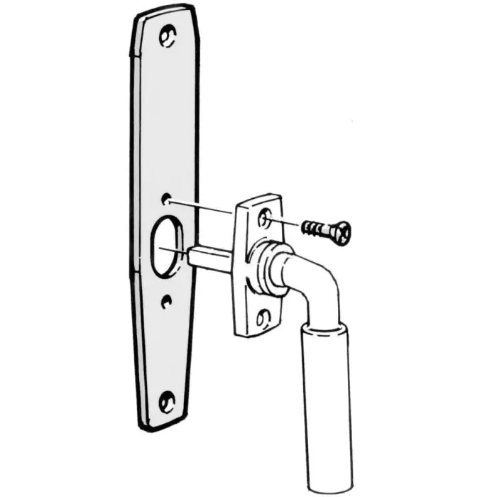 Assa Abloy Underläggsbricka Fix 4285 Blankkrom
