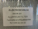 Elektroskandia fettfilter Alu. E4355231