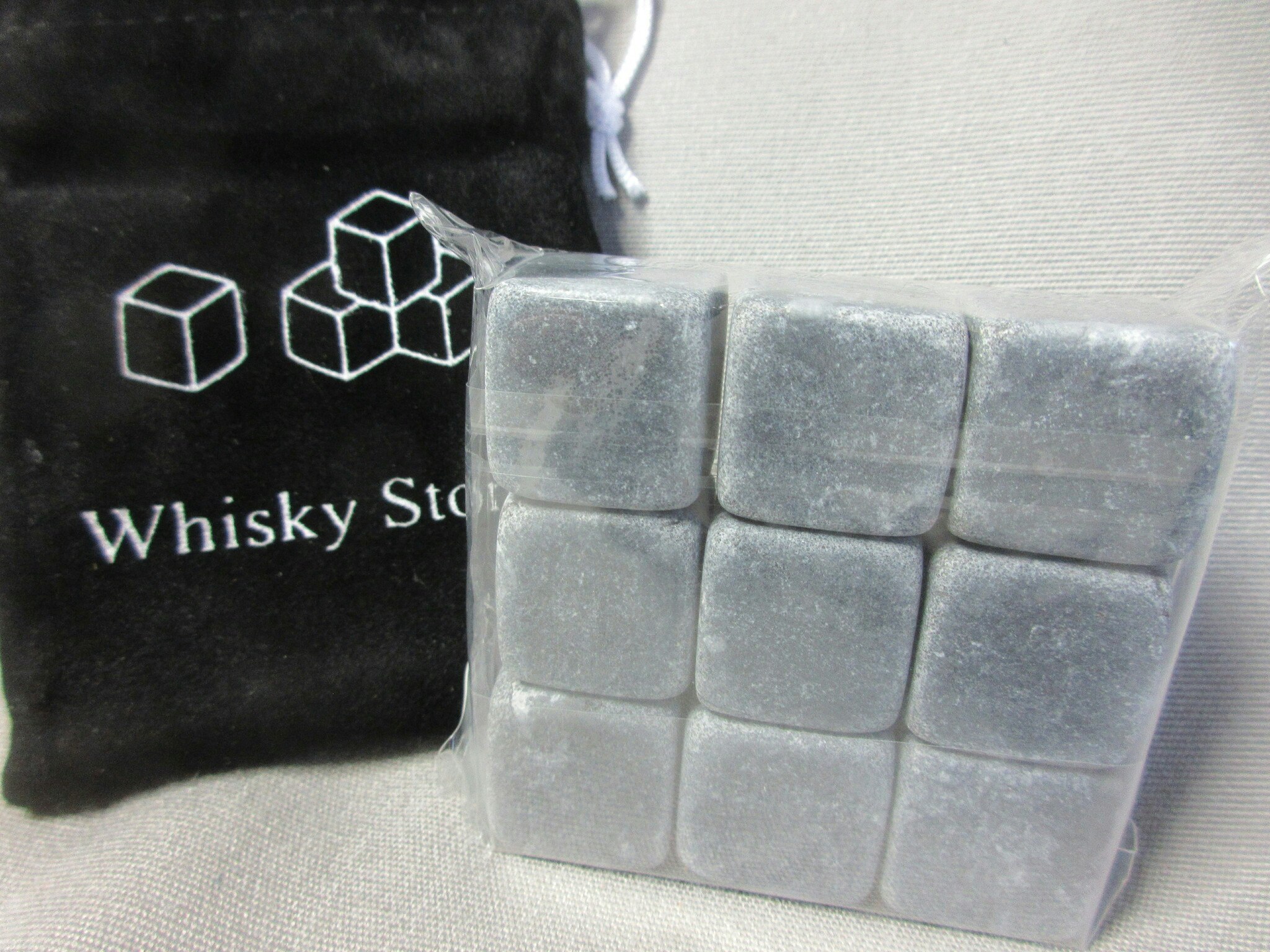 Whiskeystenar 9x iskuber kylstenar Kylkuber (grå)