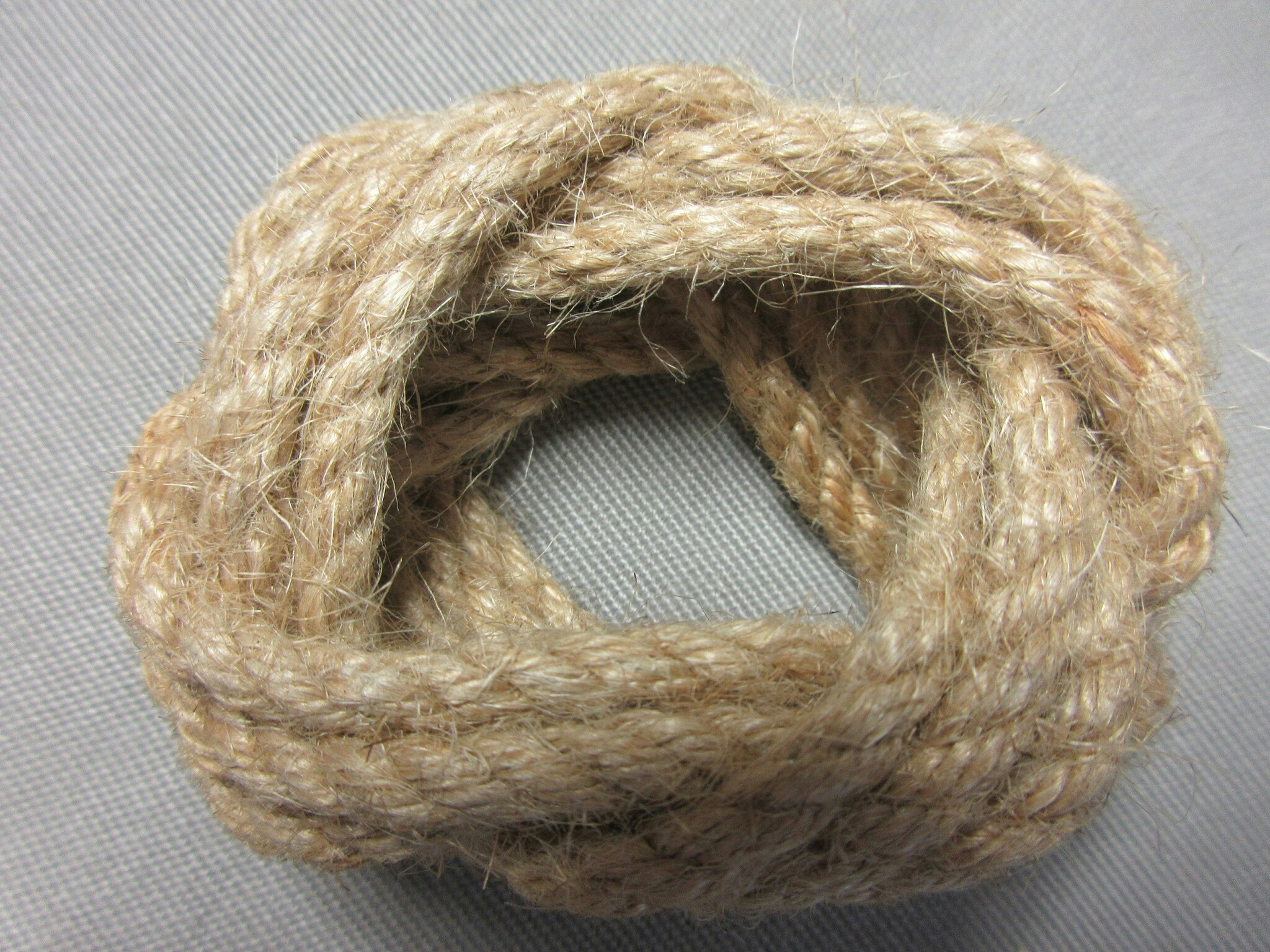 Servettringar Jute 6 st.