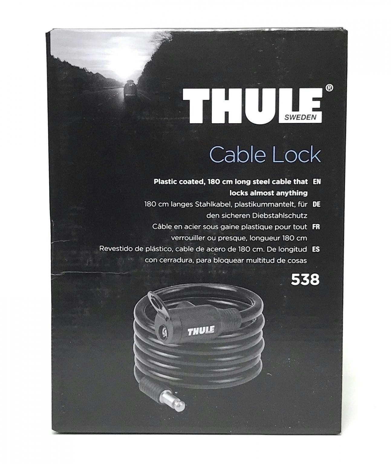 Thule 538 Kabellås / Wirelås, 180 cm.