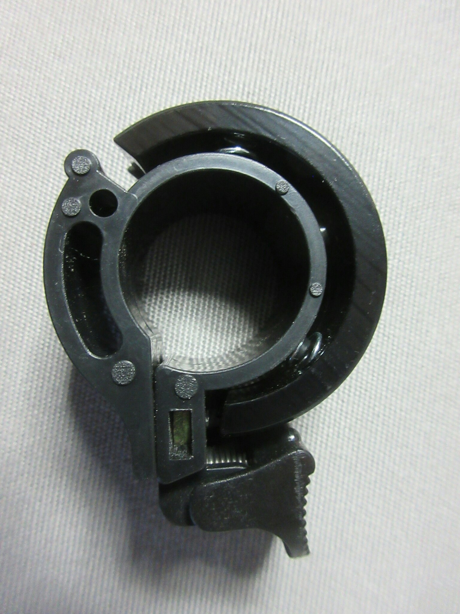 Cykelklocka i aluminium. Black
