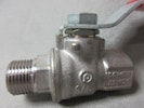 PETTINAROLI Kulventil 3/8" stålhandtag