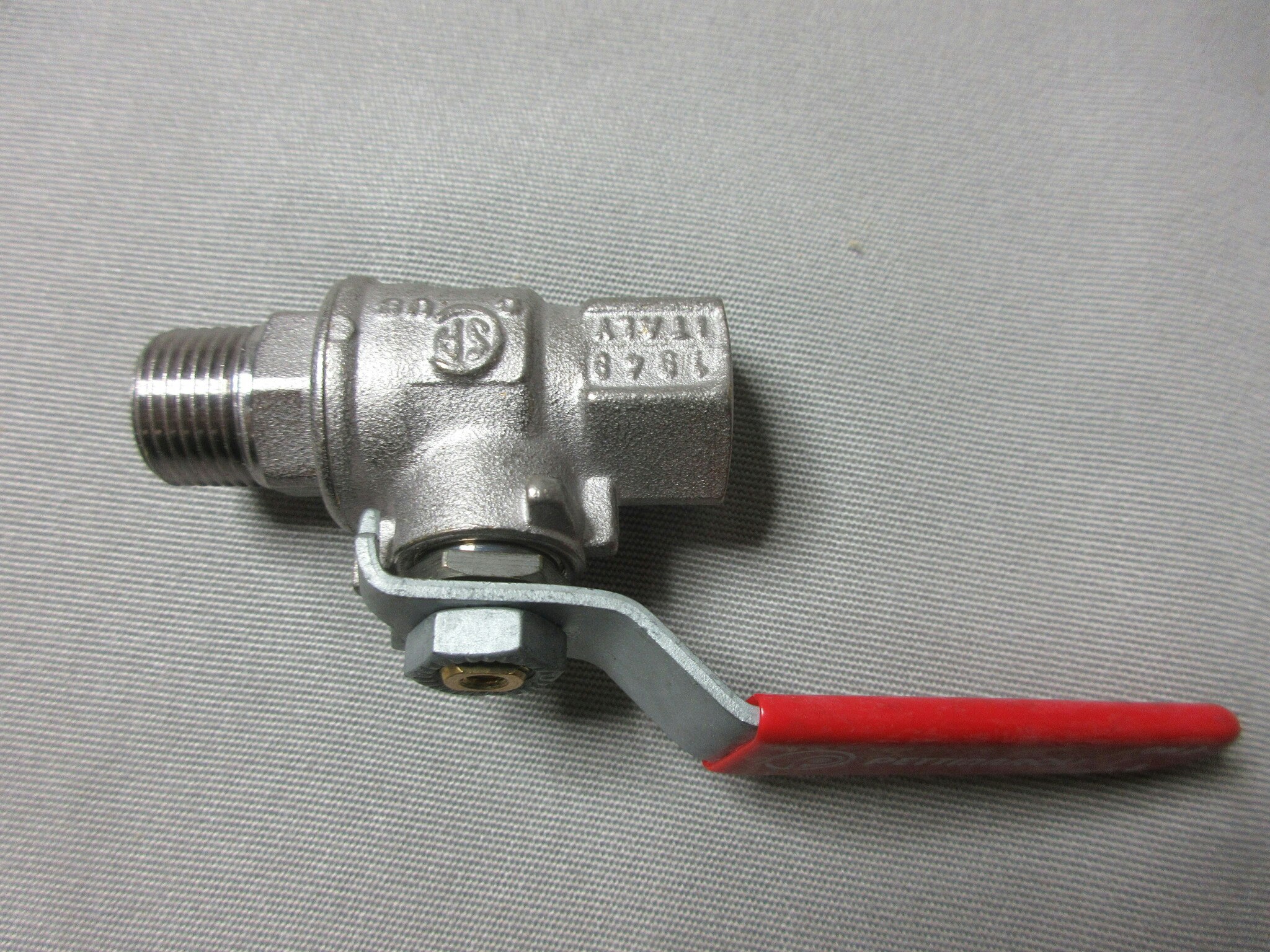 PETTINAROLI Kulventil 3/8" stålhandtag