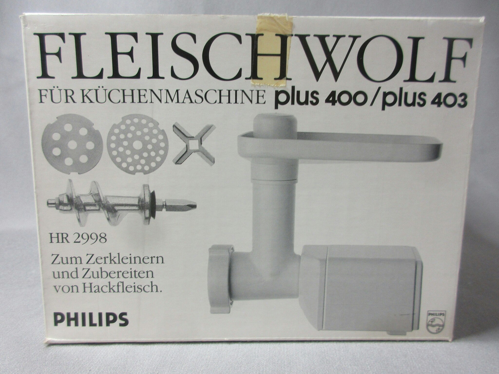 Köttkvarn till Philips HR 2998 Plus 400/ Plus 403