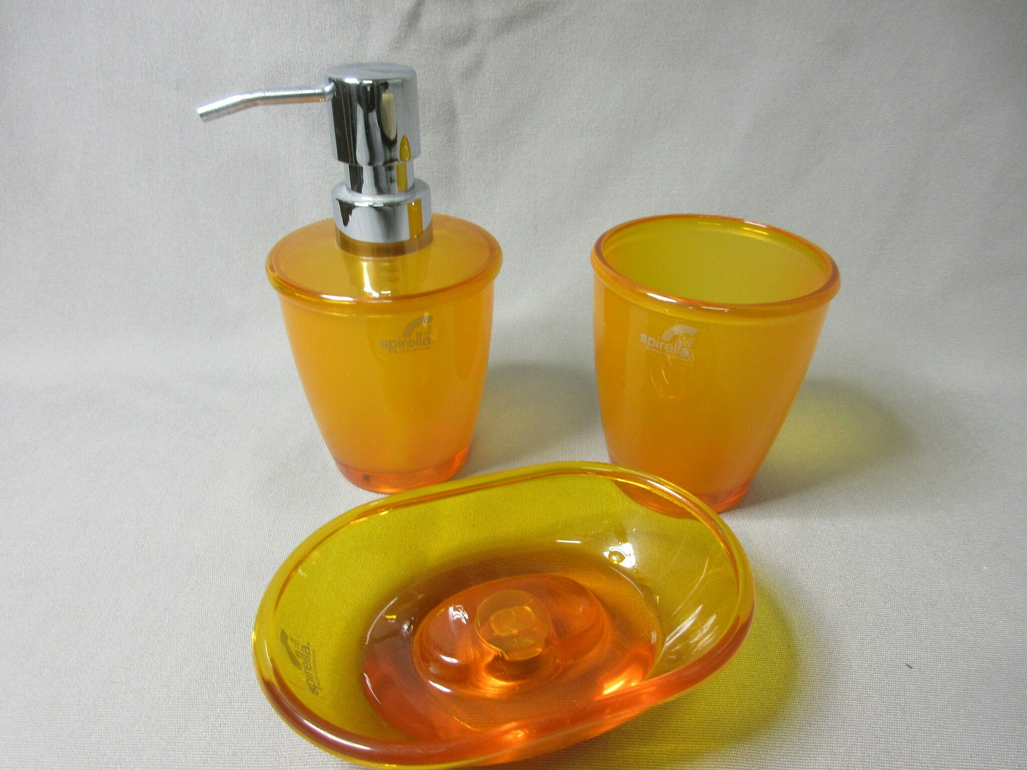 SPIRELLA Toronto Orange Tvålkopp, Dispenser, Mugg