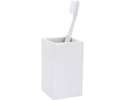 Spirella Tandborstkopp QUADRO vit 1000152 kvadrat