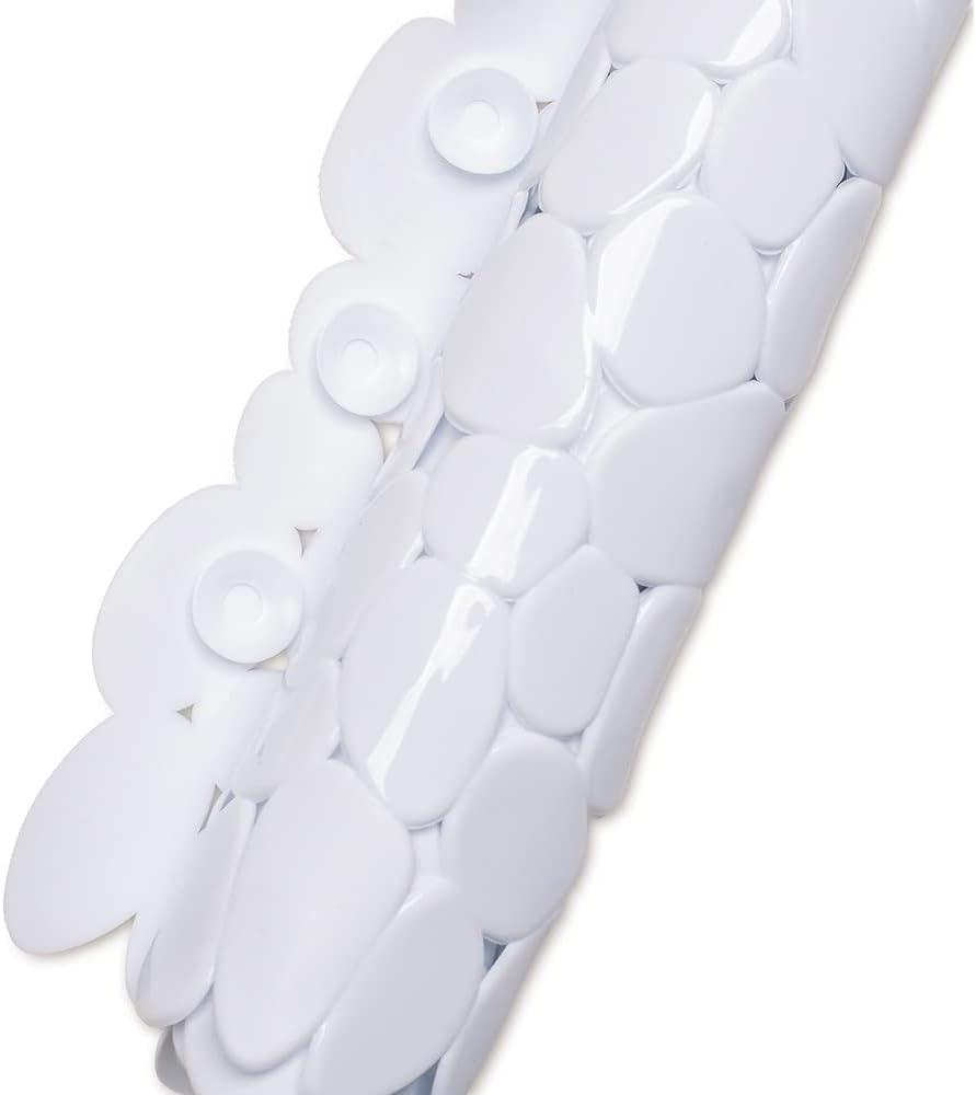 Demerx Halkskyddsmatta stenar 68x35 cm vit