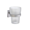 Tandborstglas Smedbo House Frostat Glas/Krom. RS343