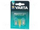 Varta Glödlampa E10; 3,5V; 200mA; 2st.