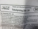 Tidsstyrning till PAX 200/201