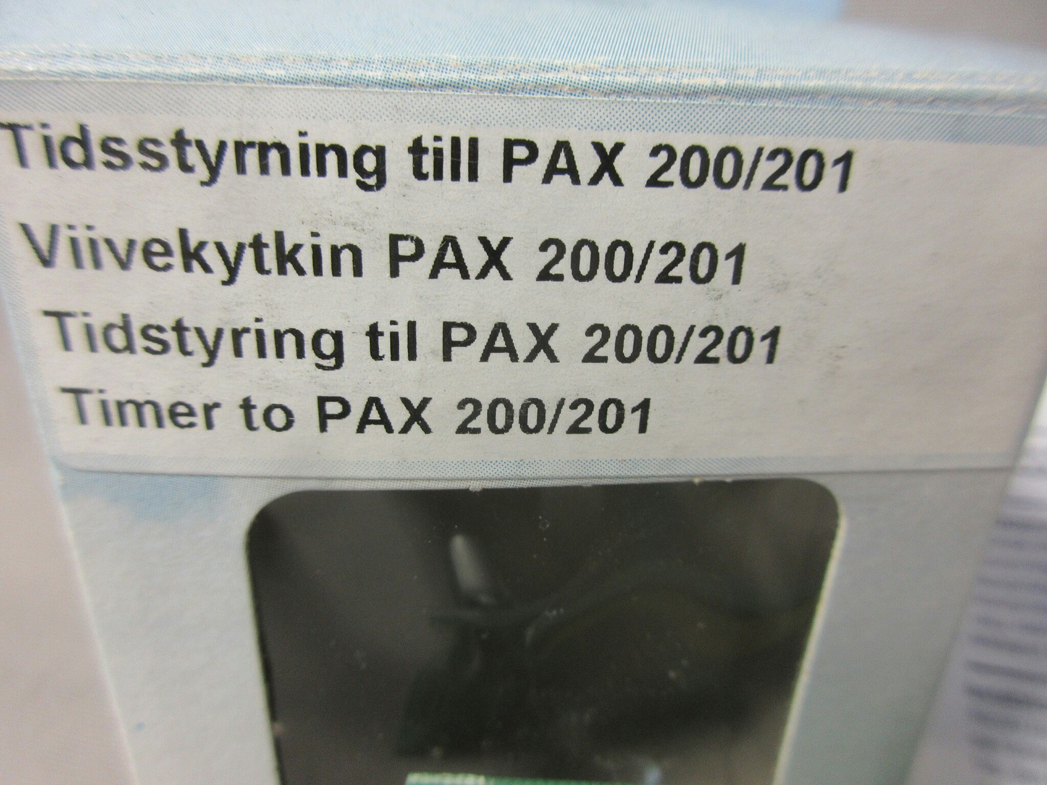 Tidsstyrning till PAX 200/201