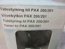 Tidsstyrning till PAX 200/201