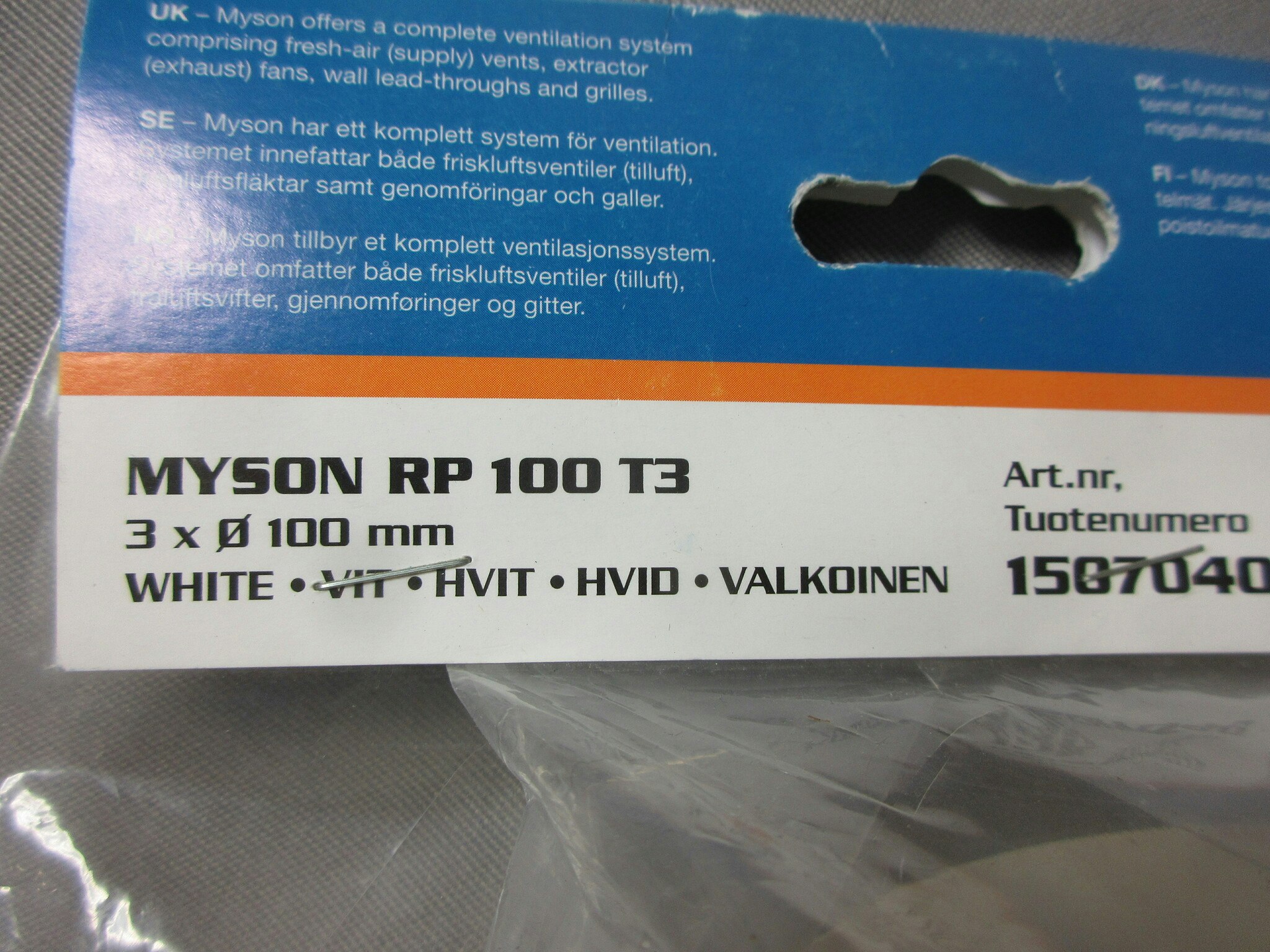 Myson RP 100 T3, Vit