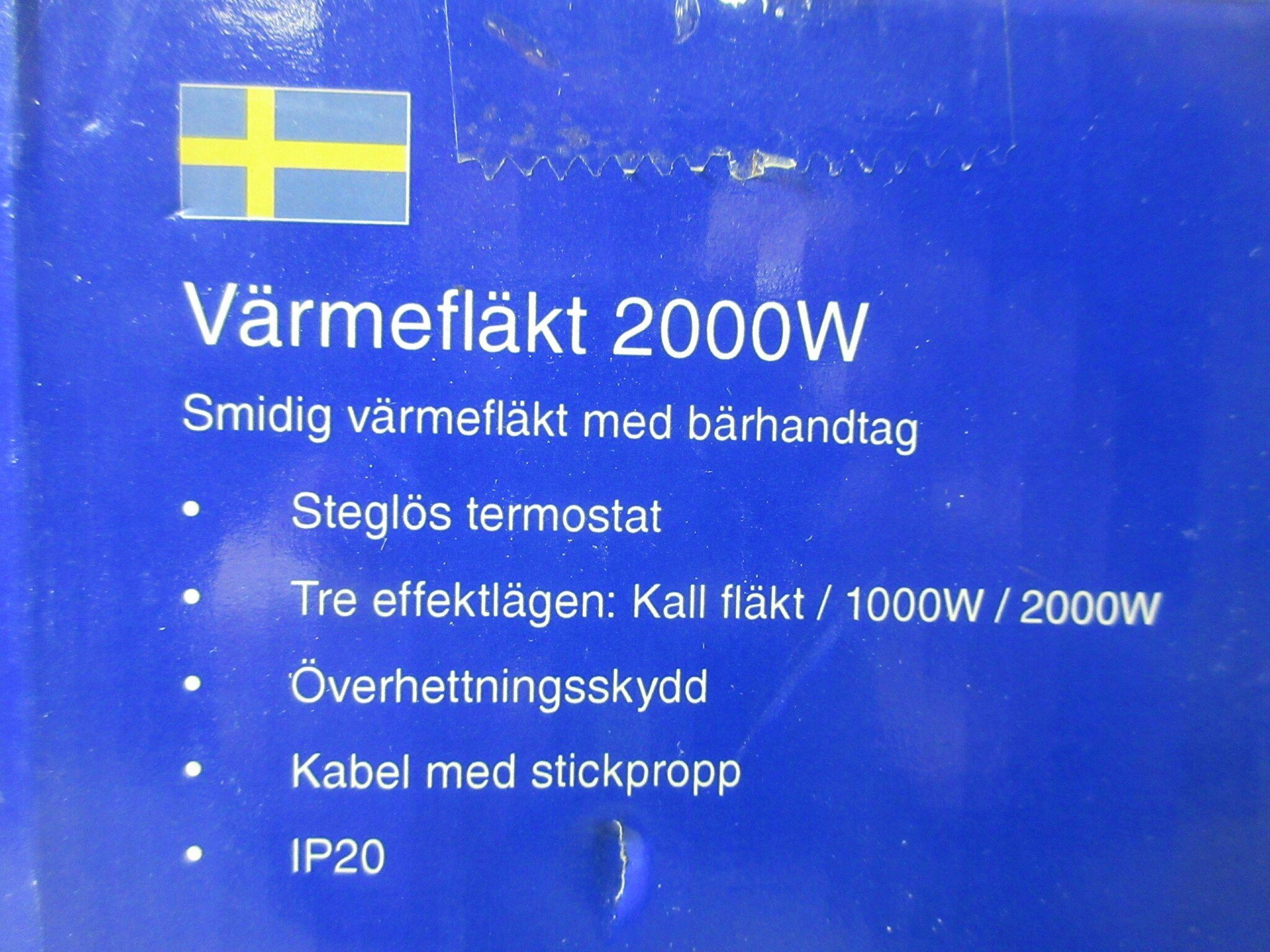 Gelia 4002000051 Värmefläkt plast, vit