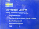 Gelia 4002000051 Värmefläkt plast, vit