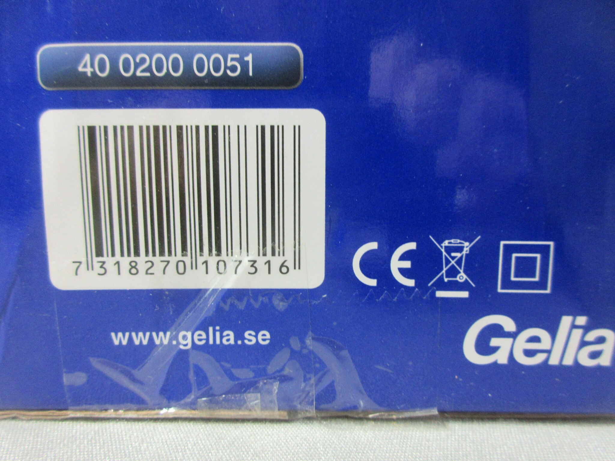 Gelia 4002000051 Värmefläkt plast, vit