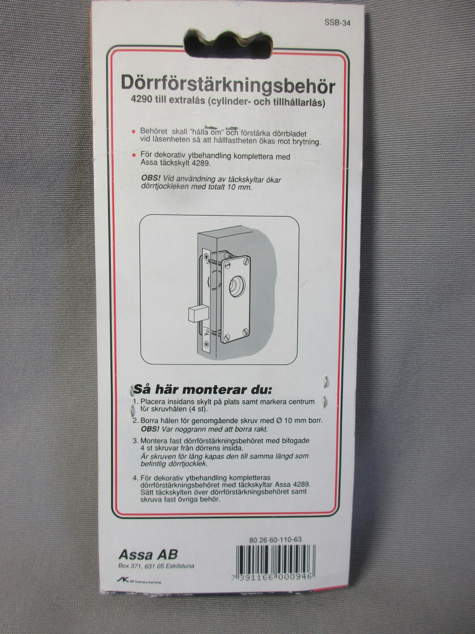 ASSA Dörrförstärkning 4290