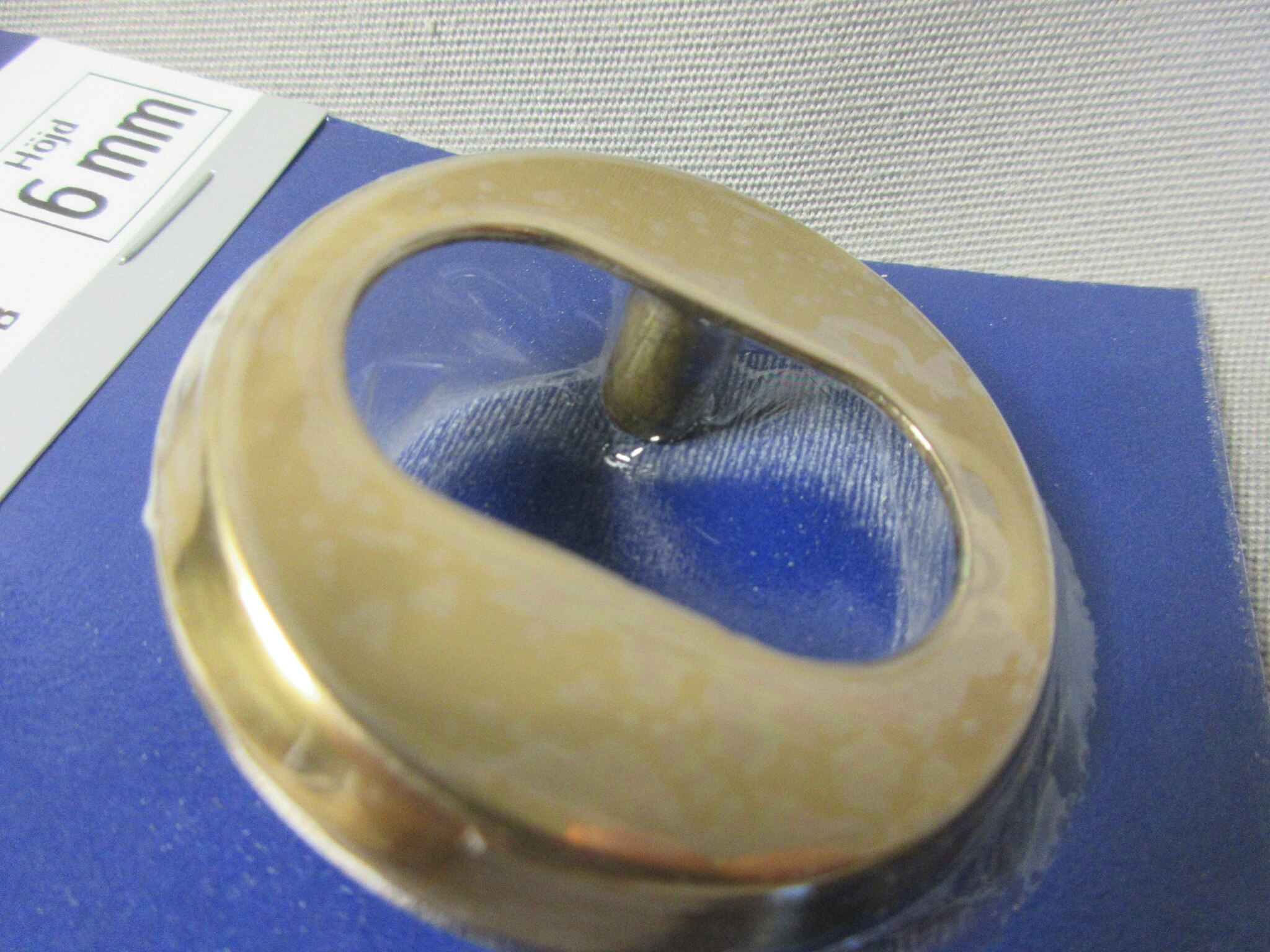 Millers Cylinderring 6 mm. Blank mässing 36313