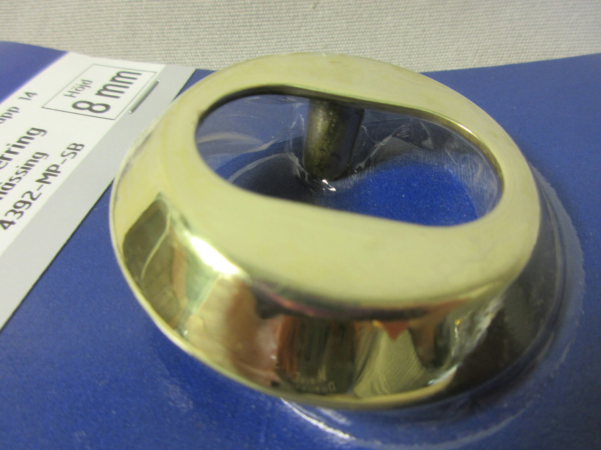 Millers Cylinderring 8 mm. Blank mässing 44394