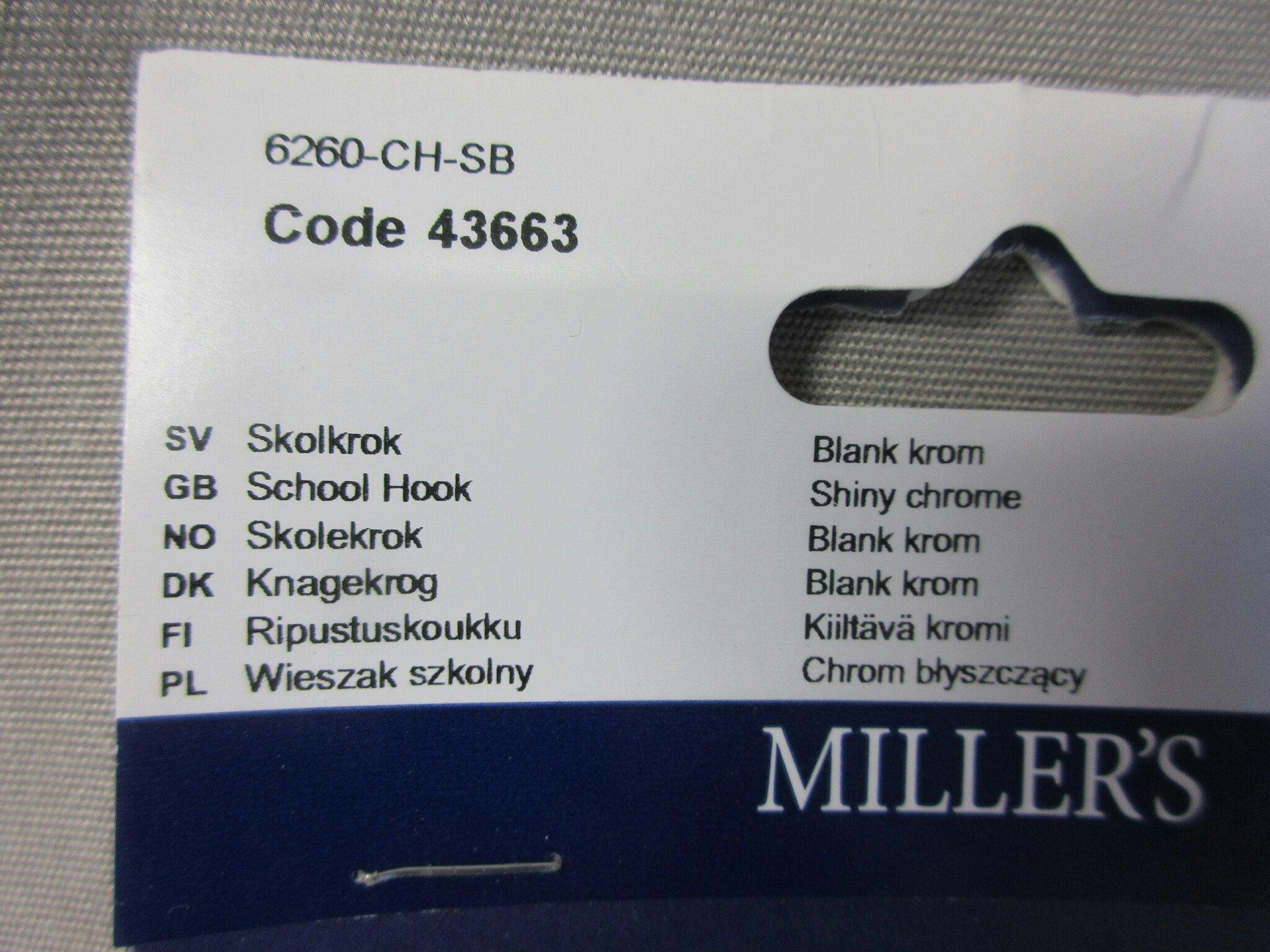 Millers Skolkrok 180x19mm