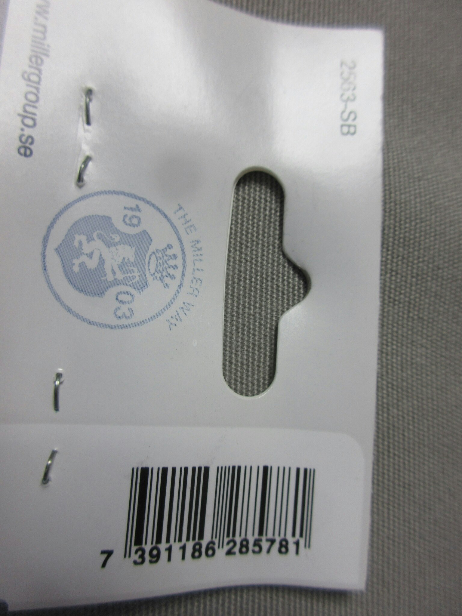 Millers Dörrhållare Blank Nickel 70mm