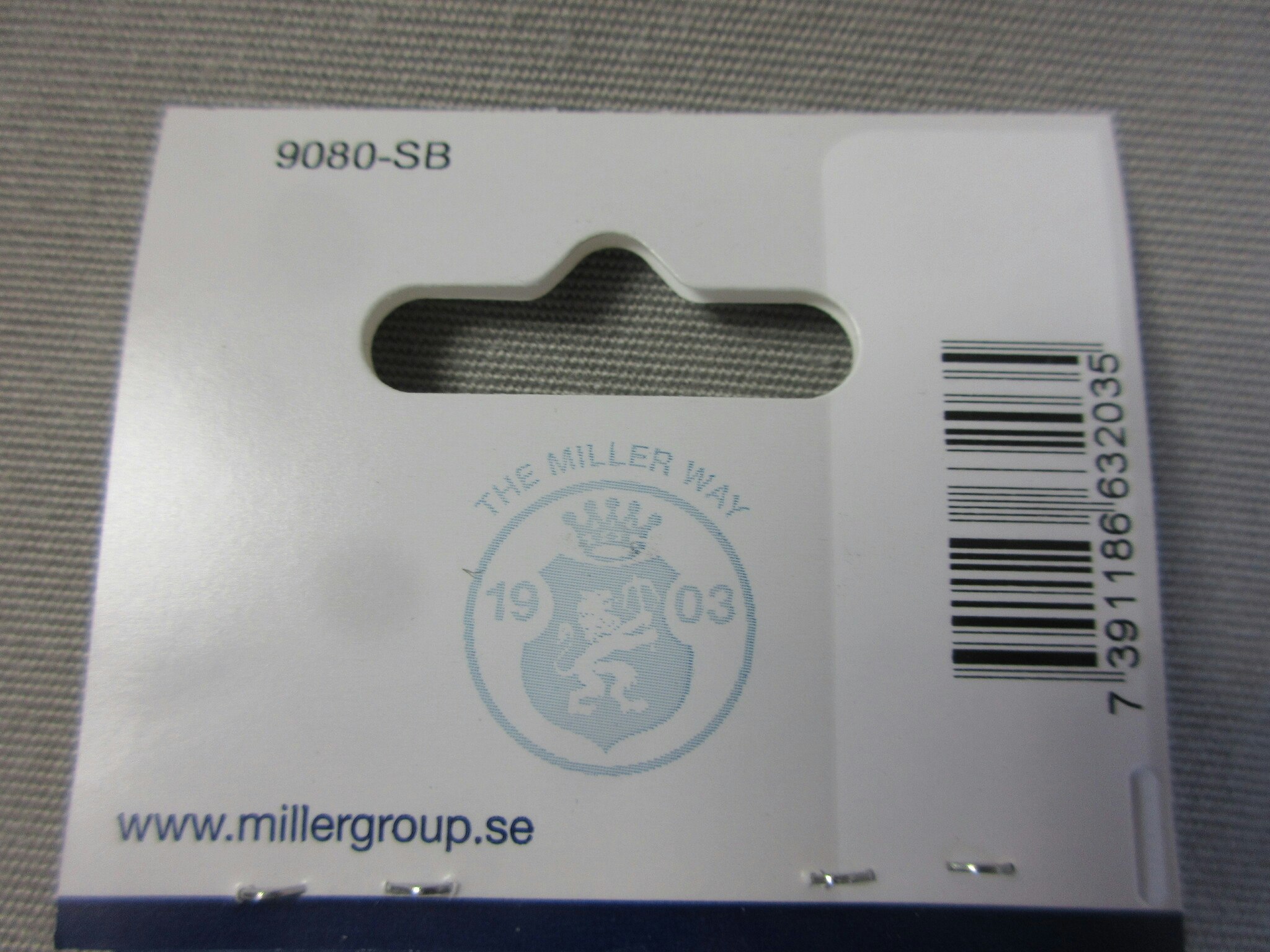Millers Dörrbuffert 40x9,5 mm, Vit 2 st.