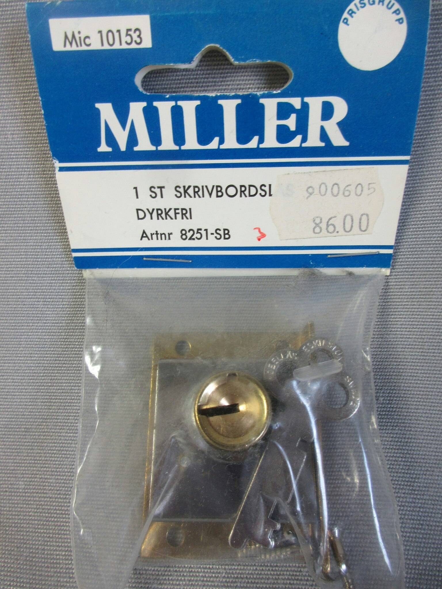 Miller Skrivbordslås Dyrkfri 8251