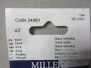 Millers Krok 18 mm. Blank Mässing 34081.  2 st.