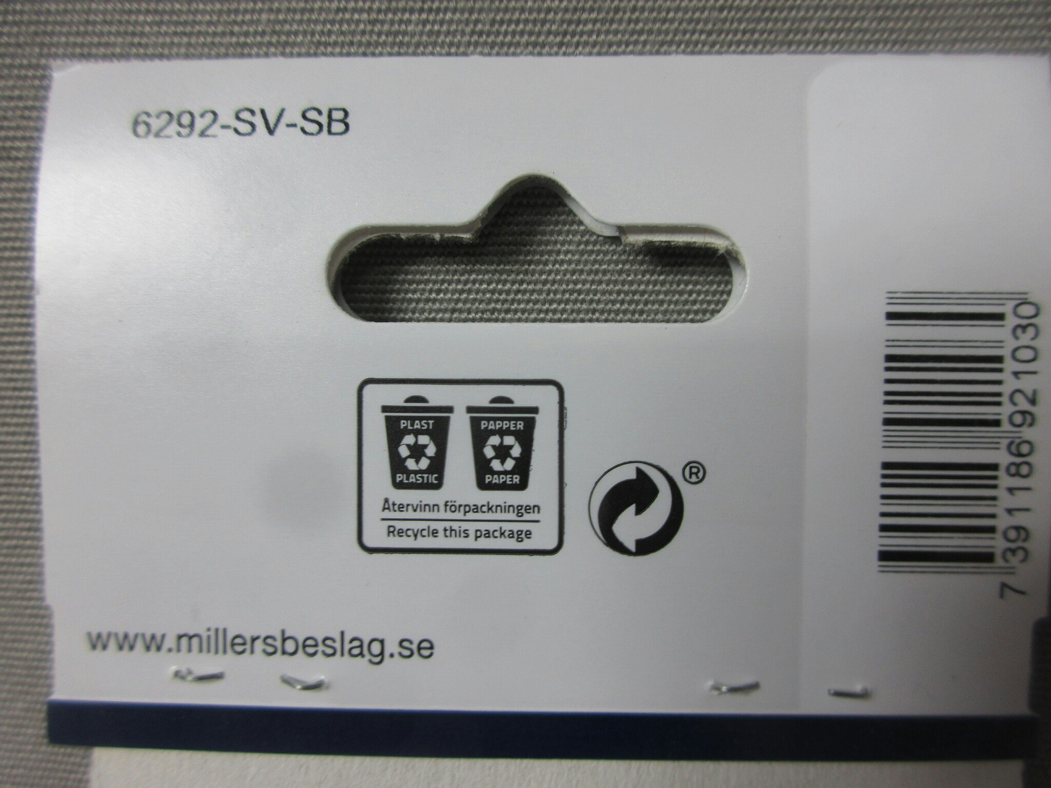 Millers Krok Dubbel Svart 92103. 120mm.